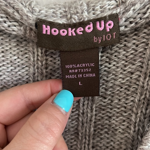 Cable knit hoodie - Picture 4 of 5